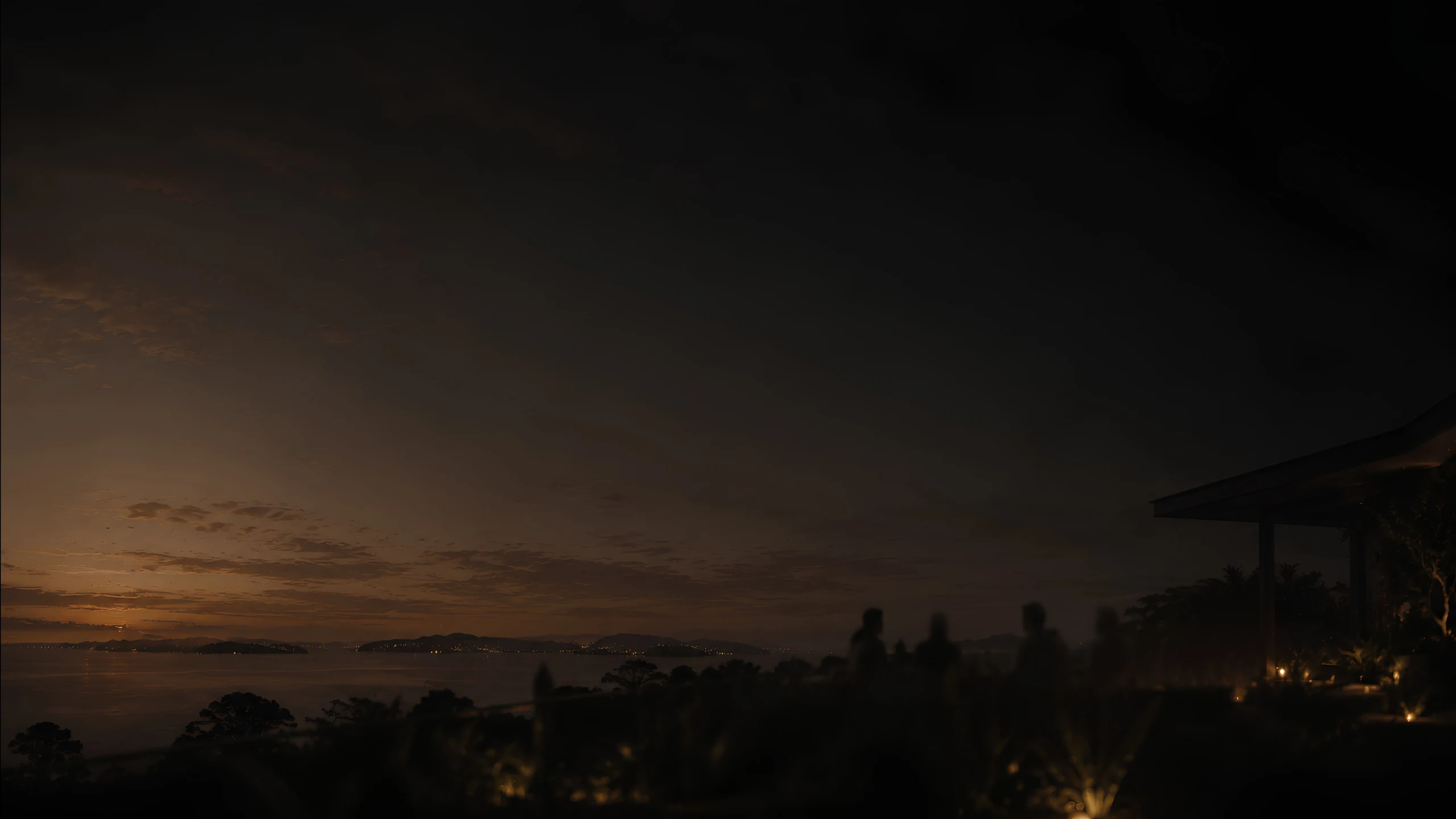 Dusk view across the Andaman Sea
